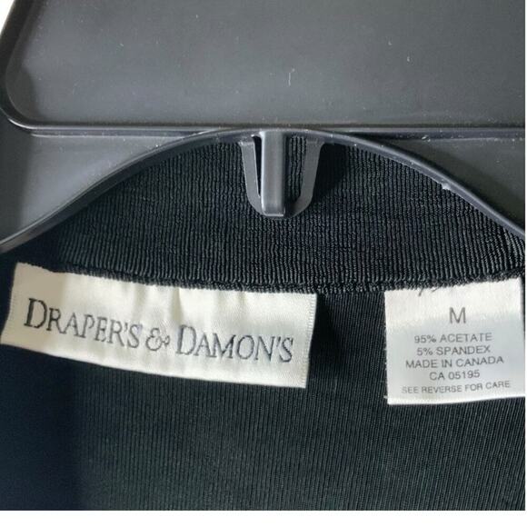 Vintage Draper's Damon's Open Front Cardigan Stretch Women Medium Long Sleeves - Picture 6 of 6